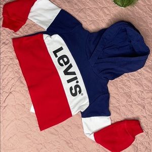 Toddler Cropped Colorblock Hoodie